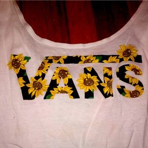 VANS sunflower logo tank top